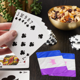 SlipperyJoe's drag culture pride flag purple spiri Poker Cards