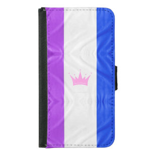 SlipperyJoe's drag culture pride flag purple spiri Samsung Galaxy S5 Wallet Case