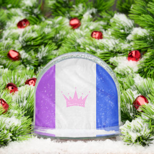SlipperyJoe's drag culture pride flag purple spiri Snow Globe