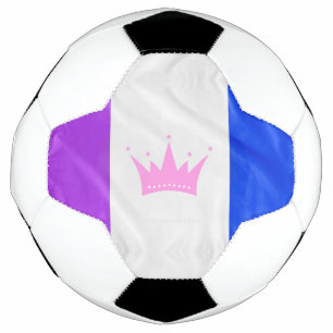 SlipperyJoe's drag culture pride flag purple spiri Soccer Ball