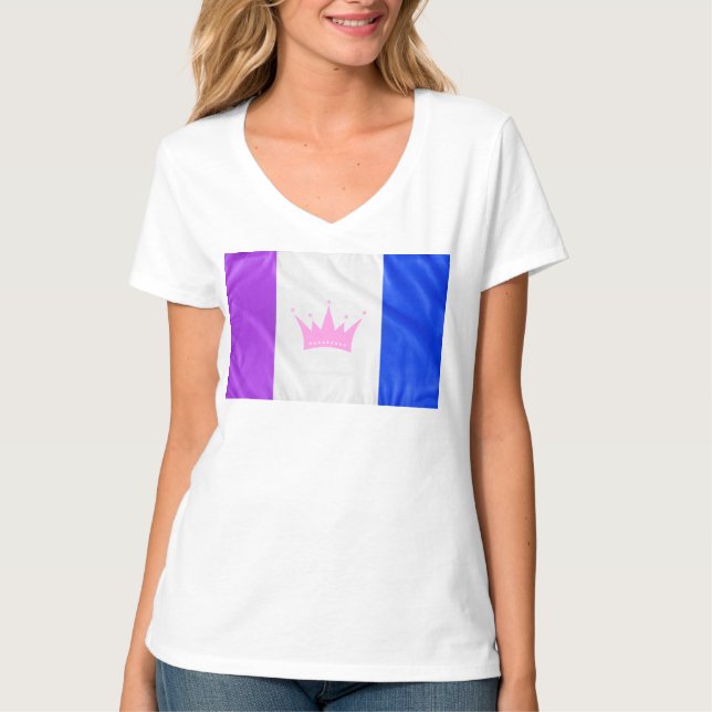 SlipperyJoe's drag culture pride flag purple spiri T-Shirt (Front)