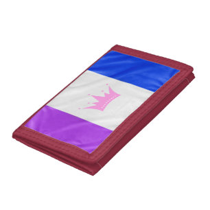 SlipperyJoe's drag culture pride flag purple spiri Trifold Wallet