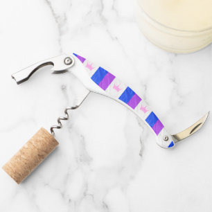 SlipperyJoe's drag culture pride flag purple spiri Waiter's Corkscrew