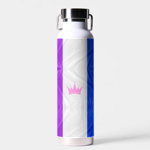 SlipperyJoe's drag culture pride flag purple spiri Water Bottle