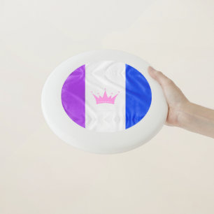 SlipperyJoe's drag culture pride flag purple spiri Wham-O Frisbee