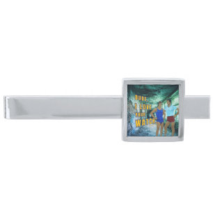 SlipperyJoe's dude love your watch LGBTQIA artisti Silver Finish Tie Bar