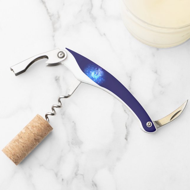 SlipperyJoe's electric thrill New Year’s Eve clock Waiter's Corkscrew (Front)