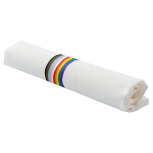 SlipperyJoe's Eleven Stripe Pride Flag blends Phil Napkin Bands