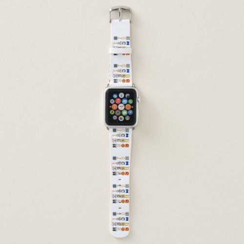 SlipperyJoes embrace diversity cut_out letters co Apple Watch Band