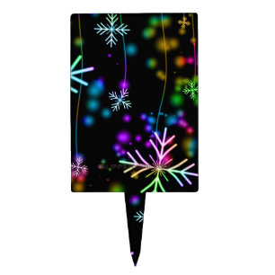 SlipperyJoe's festive lively Christmas atmosphere Cake Topper