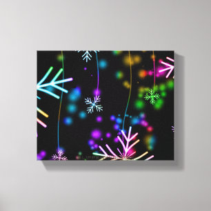 SlipperyJoe's festive lively Christmas atmosphere Canvas Print