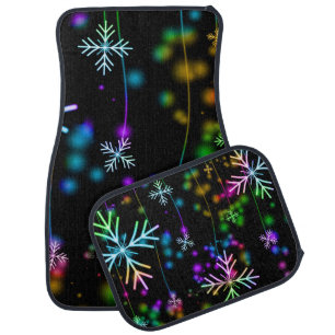 SlipperyJoe's festive lively Christmas atmosphere  Car Floor Mat