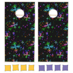 SlipperyJoe's festive lively Christmas atmosphere Cornhole Set