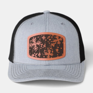 SlipperyJoe's festive lively Christmas atmosphere Leather Patch Hat