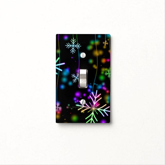 SlipperyJoe's festive lively Christmas atmosphere  Light Switch Cover (In Situ)