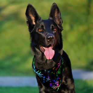 SlipperyJoe's festive lively Christmas atmosphere Pet Bandana Collar