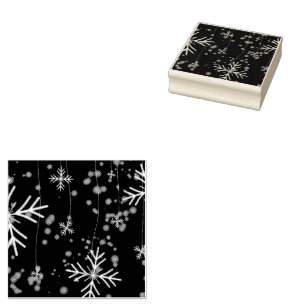 SlipperyJoe's festive lively Christmas atmosphere Rubber Stamp