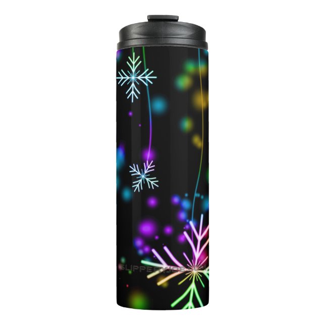 SlipperyJoe's festive lively Christmas atmosphere  Thermal Tumbler (Front)
