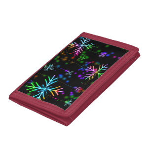 SlipperyJoe's festive lively Christmas atmosphere Tri-fold Wallet