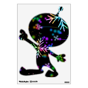 SlipperyJoe's festive lively Christmas atmosphere  Wall Decal