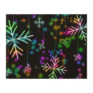 SlipperyJoe's festive lively Christmas atmosphere  Wood Wall Art