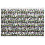 SlipperyJoe's festive Mardi Gras scene two men wea Fabric