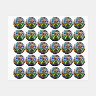 SlipperyJoe's festive Mardi Gras scene two men wea Labels