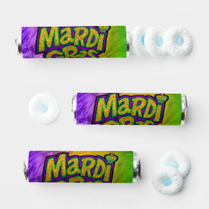 SlipperyJoe's festive Mardi Gras theme crown reinf Breath Savers® Mints