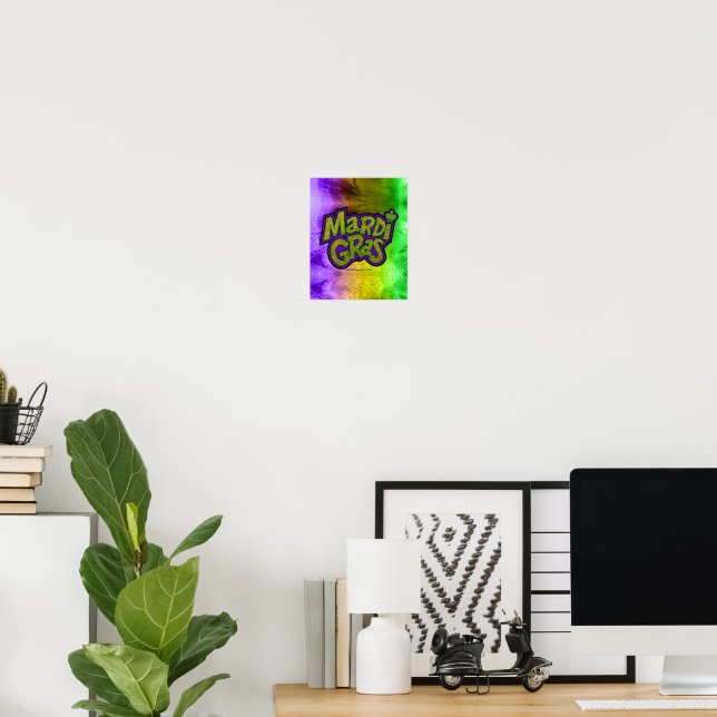 SlipperyJoe's festive Mardi Gras theme crown reinf Poster (Home Office)