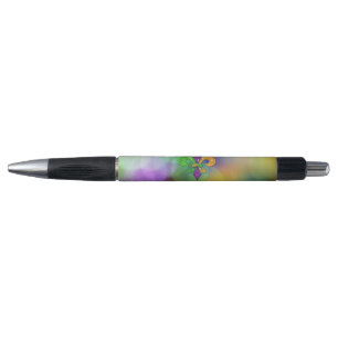 SlipperyJoe's festive Mardi Gras themed purple gre Pen