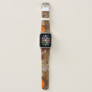 SlipperyJoe's festive Thanksgiving atmosphere red Apple Watch Band