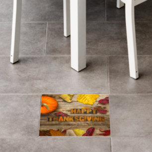 SlipperyJoe's festive Thanksgiving atmosphere red Floor Decals
