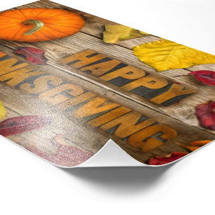 SlipperyJoe's festive Thanksgiving atmosphere red Photo Print