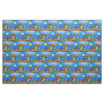 SlipperyJoe's Fish Pride tropical green blue purpl Fabric