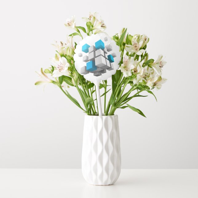 SlipperyJoe's floating cluster of cubes' size vari Balloon (Vase)