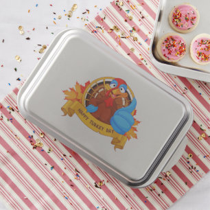 SlipperyJoe's fun cartoon-style Thanksgiving desig Cake Pan