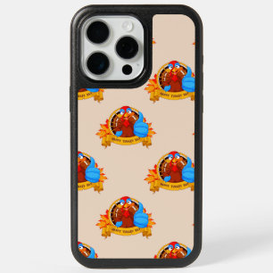 SlipperyJoe's fun cartoon-style Thanksgiving desig iPhone 15 Pro Max Case