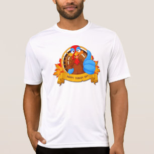 SlipperyJoe's fun cartoon-style Thanksgiving desig T-Shirt