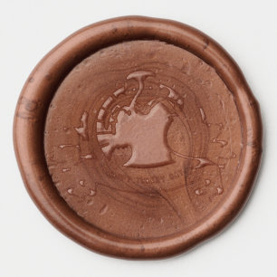 SlipperyJoe's fun cartoon-style Thanksgiving desig Wax Seal Sticker