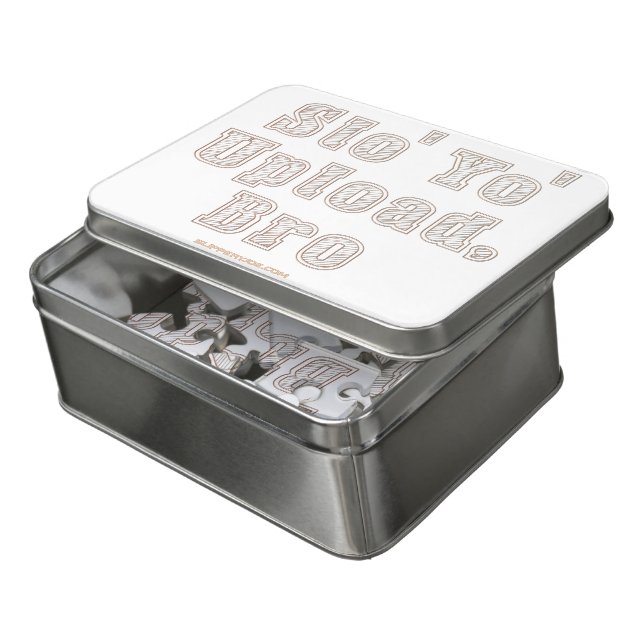 SlipperyJoe's funny command bro slow your upload s Jigsaw Puzzle (Lid Open)
