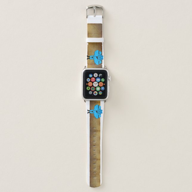 SlipperyJoe's gay muscle bear cartoon thong leathe Apple Watch Band (Front)