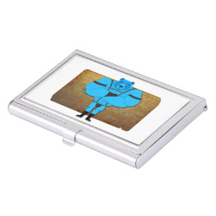 SlipperyJoe's gay muscle bear cartoon thong leathe Business Card Case