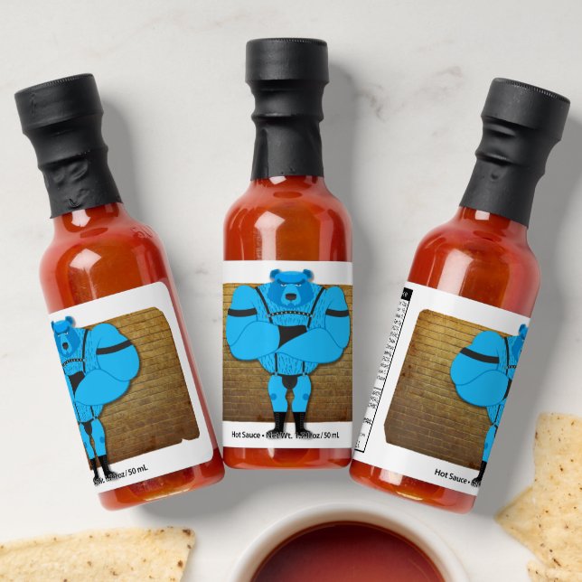 SlipperyJoe's gay muscle bear cartoon thong leathe Hot Sauces (Laydown)