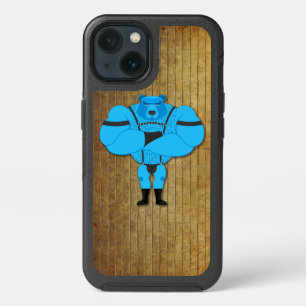 SlipperyJoe's gay muscle bear cartoon thong leathe iPhone 13 Case