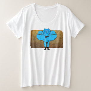 SlipperyJoe's gay muscle bear cartoon thong leathe Plus Size T-Shirt