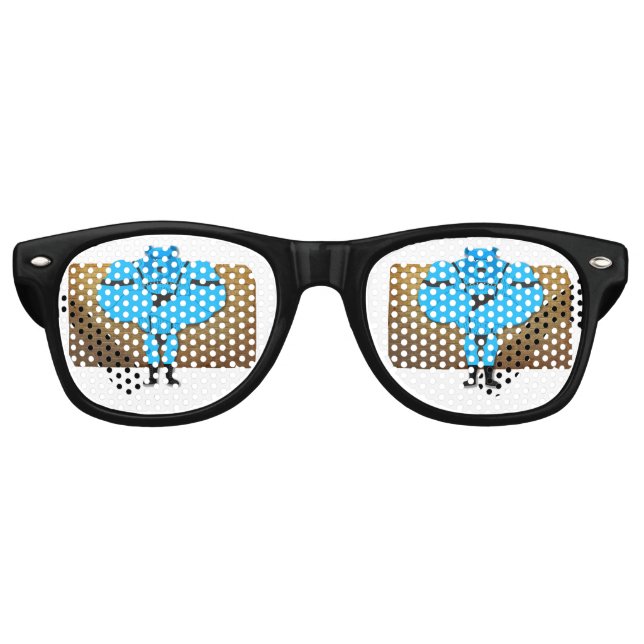 SlipperyJoe's gay muscle bear cartoon thong leathe Retro Sunglasses (Front)