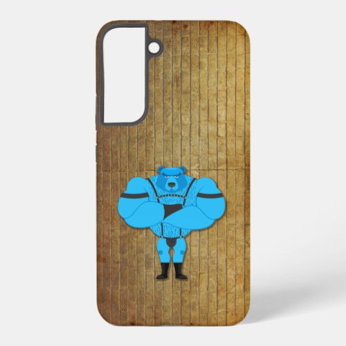 SlipperyJoes gay muscle bear cartoon thong leathe Samsung Galaxy S22 Case