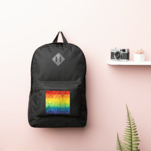 Pride Rainbow Flag Diaper Bag Backpack Large Capacity Waterproof