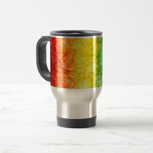 SlipperyJoes gay pride flag rainbow colors tie_dy Travel Mug