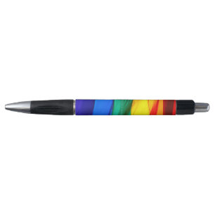 SlipperyJoe's gay pride flag waving red orange yel Pen